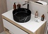 Раковина для ванной накладная Teymi Martta D37 цвет мрамор черный матовый T52183 № 4
