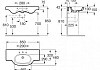 Раковина Roca Meridian 32724D000 (85 см) № 3