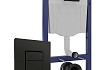 Комплект инсталляция Teymi Rapid SL с кнопкой GROHE черная + унитаз Lina S Black F17486 № 19