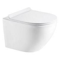 Превью фото Унитаз подвесной Azario Grado 490х370х360 безободковый с сидением микролифт AZ-0046 № 1