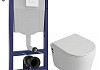 Комплект инсталляция Teymi Rapid SL с кнопкой GROHE белая + унитаз ТОРНАДО Lori Media Vortex F17594 № 20