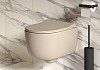 Унитаз подвесной Abner 103T20401R 545x360x330 матовый бежевый безободковый с тонкой крышкой № 2