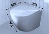 Комплект 3 в 1 инсталляция Grohe Rapid SL + Унитаз подвесной Teymi Lina S + кнопка хром F17138 № 7
