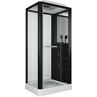 Превью фото Душевая кабина Grossman GR-222 100x80 см черная № 1