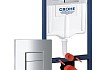 Комплект 3 в 1 инсталляция Grohe Rapid SL + Унитаз подвесной Teymi Lina S + кнопка хром F17135 № 22