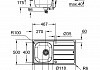 Мойка и смеситель для мойки GROHE K200 45-S 86/50 1.0, нержавеющая сталь 31562SD1 № 2
