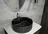 Раковина для ванной круглая накладная Teymi Lina S D40 цвет черный мрамор T50194 № 5