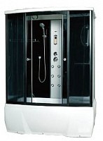 Превью фото Душевая кабина Loranto CS 77-3 A 150x85x215 см черная № 1