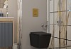 Комплект инсталляция Teymi Rapid SL с кнопкой GROHE золото глянец + унитаз ТОРНАДО Helmi Pro Vortex Black F17879 № 16