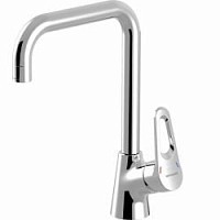 Превью фото Смеситель для кухни Bravat Eco-D F793158C хром № 1