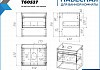 Тумба подвесная для ванной 55 см Teymi Ritta корпус белый фасад дуб T60537 T60537 № 11