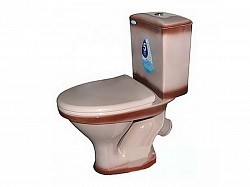 Превью фото Унитаз-компакт Santeri Вест декор бежевый 1P2018S0700BF № 1
