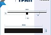 Трап для душа под плитку с сухим затвором вертикальный выпуск Teymi Aina 10х80 черный T90360 № 15