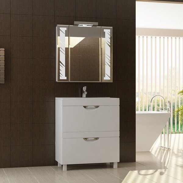 Комплект мебели для ванной Vigo Kolombo 70 белая