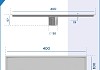Трап для душа под плитку с сухим затвором вертикальный выпуск Teymi Aina 10х40 нержавеющая сталь T90355 № 30