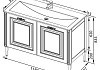 Комплект мебели для ванной Aquanet Паола 120 черная 182132 182132 № 12