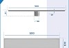 Трап для душа под плитку с сухим затвором вертикальный выпуск Teymi Aina 10х50 нержавеющая сталь T90357 № 30