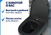 Сиденье для унитаза Teymi S40111 (совместимо T40111) быстросъемное, дюропласт, микролифт, чёрное матовое № 10
