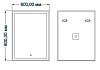 Зеркало Azario Minio 600х800 влагостойкое c подсветкой и диммером (CS00066631) CS00066631 № 3