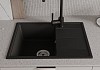 Мойка для кухни 62х48 черная матовая Teymi Hanna Smart T120112 № 5