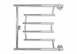 Превью фото Полотенцесушитель водяной Двин D pobeda 50/50 1"-3/4"-1/2" К0, Полированный 4627106963723 № 1