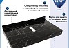 Столешница под раковину керамогранитная 80 см Teymi Helmi цвет черный мрамор кронштейны 2 шт. черные в комплекте F13945 № 17