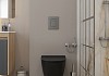 Комплект инсталляция Teymi Rapid SL с кнопкой GROHE оружейная сталь унитаз ТОРНАДО подвесной безободковый Lina Pro Vortex Black F17830 № 17