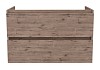 Тумба подвесная с раковиной для ванной 80 см Laina дуб темный раковина Ritta 80 F16041 № 6