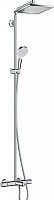Превью фото Душевая стойка Hansgrohe Crometta E 240 1jet Showerpipe 27298000 № 1