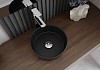 Раковина для ванной круглая накладная Teymi Lina D31 цвет черный матовый T50286 № 6