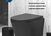 Комплект инсталляция Teymi Rapid SL с кнопкой GROHE черная + унитаз Solli Black F17605 № 4