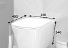 Комплект инсталляция Teymi Rapid SL с кнопкой GROHE хром + унитаз ТОРНАДО Helmi Vortex F17544 № 6