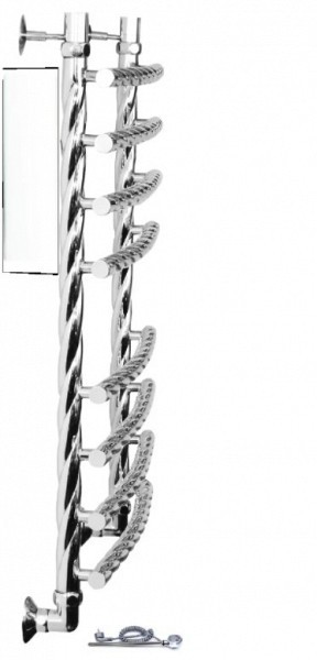 Полотенцесушитель электрический Двин R BRAID electro 80/50 1"-3/4"-1/2" ТЭН справа К эл, Белый 4627170784316