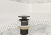 Донный клапан для раковины с переливом Teymi Solli графит матовый T140203 № 5