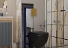 Комплект инсталляция Teymi Rapid SL с кнопкой GROHE золото глянец + унитаз Lina S Black F17801 № 14