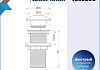 Донный клапан для раковины без перелива Teymi Solli золото глянцевый T140208 № 13