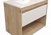 Фасад для тумбы в ванную 75 см Teymi Vitra цвет белый волна T60422 T60422