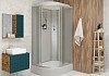 Душевая кабина Niagara Classic 100x80x215 средний поддон, матовое стекло 330844R № 3
