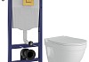 Комплект инсталляция Teymi Rapid SL с кнопкой GROHE золото глянец + унитаз Vitra Pro F17626 № 19