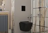 Комплект инсталляция Teymi Rapid SL с кнопкой GROHE черная + унитаз ТОРНАДО Lina Pro Vortex Black F17516 № 16