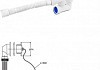 Cифон Virplast Универсал для ванн с нержавеющими чашками и гофротрубой l=600мм (Ø40/50)