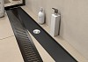 Трап для душа с сухим затвором вертикальный выпуск Teymi Helmi 10х80 c решеткой черный T90346 № 20