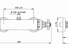 Смеситель термостатический для душа на один выход, верхнее (жесткое подключение) Cezares GOLF-DS-T-03/24 № 2
