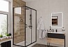 Душевое ограждение Niagara NG-6812-08 BLACK 120x80x190 прямоугольник, дверь раздвижная № 2
