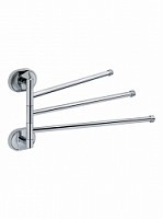 Превью фото Полотенцедержатель поворотный Potato Genus тройной, хром P2913 № 1