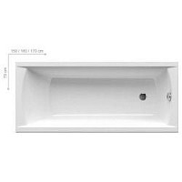 Превью фото Ванна акриловая Ravak Classic C531000000 белый № 1