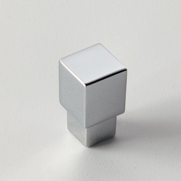 EBAN Quadro, ручка-кнопка для мебели, квадрат, цвет: хром