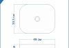 Тумба подвесная с раковиной для ванной 55 см Teymi Ritta корпус дуб фасад белый раковина Solli 50 F03292 № 30