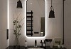 Зеркало настенное с подсветкой в ванную Teymi Solli Black Soft Line 60x120 LED сенсор на взмах T20235S T20235S № 8