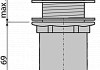 Донный клапан для умывальника AlcaPlast A395 click/clack 5/4, цельнометаллический № 2